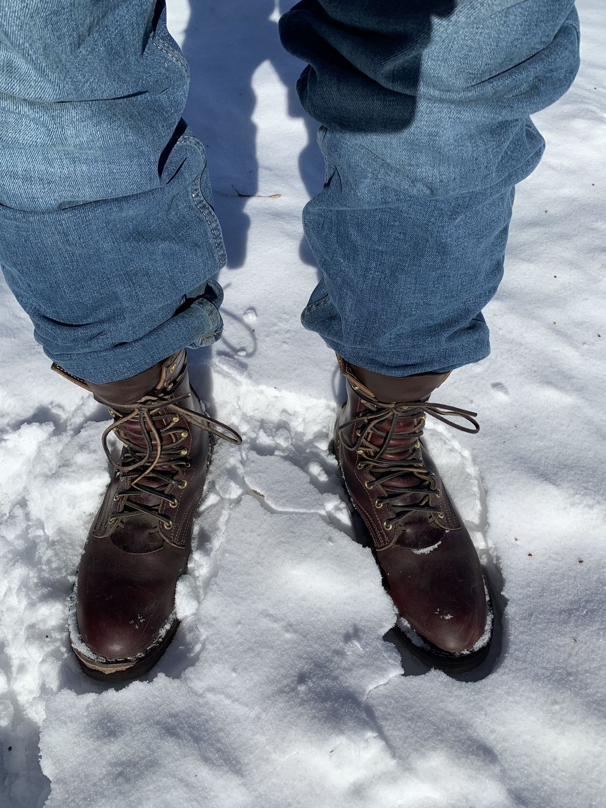 Photo by patinathunderdome on January 2, 2022 of the Nicks Traveler in Horween Color 8 Chromexcel.