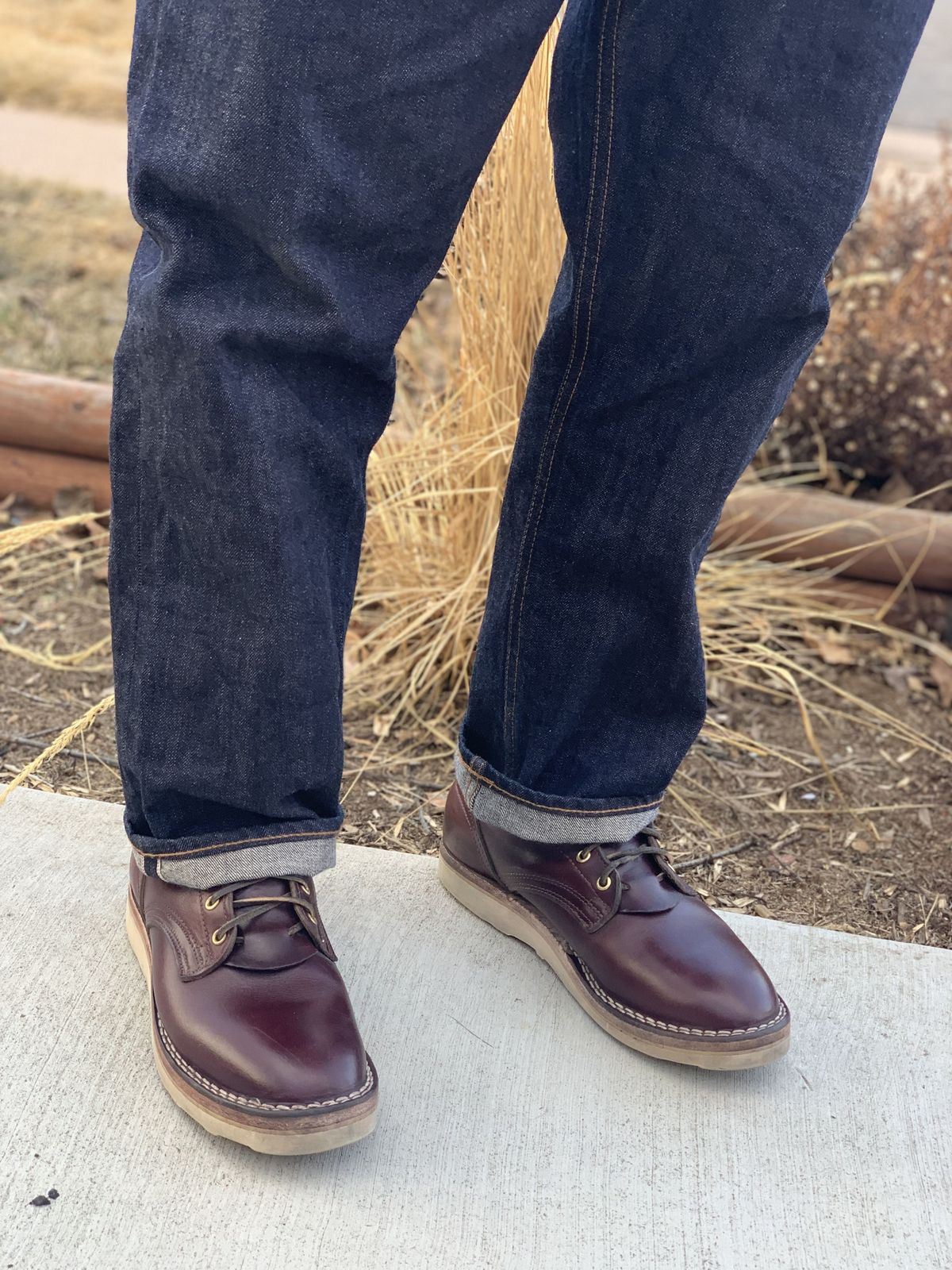 Photo by patinathunderdome on March 6, 2022 of the Nicks Traveler in Horween Color 8 Chromexcel.