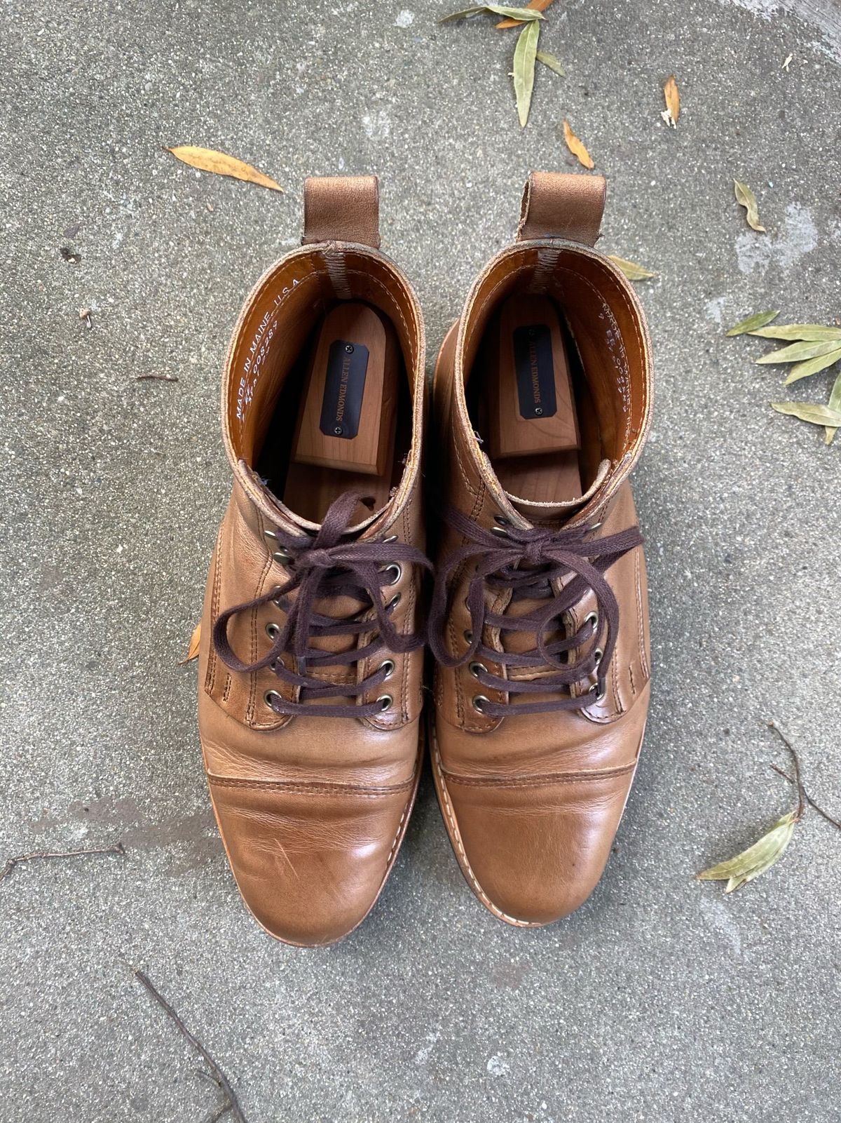 Photo by patinathunderdome on November 1, 2021 of the Rancourt & Co. Byron Boot in Horween Natural Chromexcel.