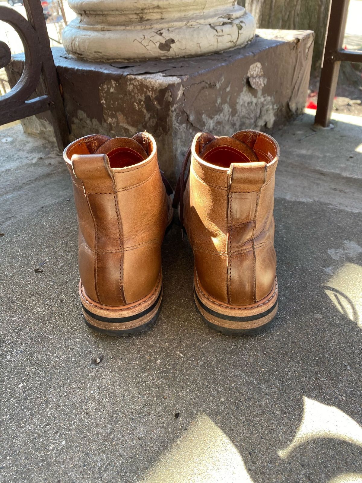 Photo by patinathunderdome on March 1, 2022 of the Rancourt & Co. Byron Boot in Horween Natural Chromexcel.