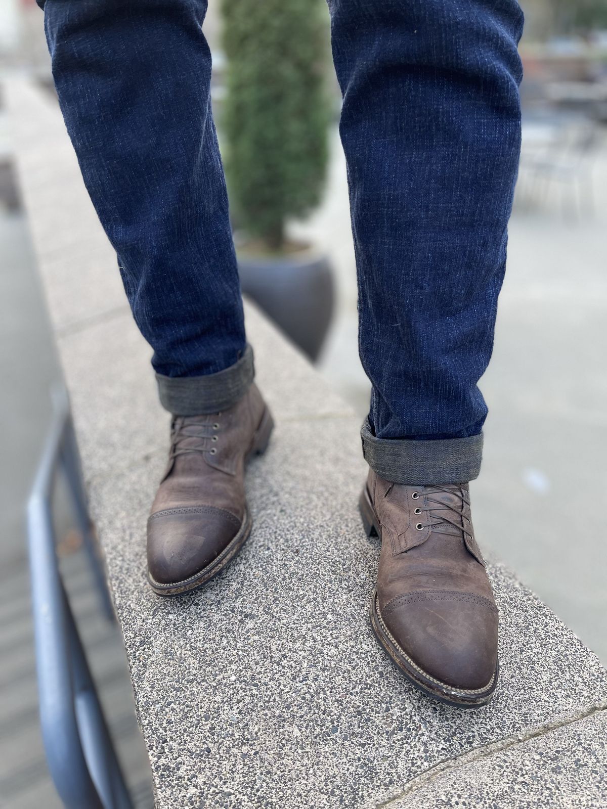 Photo by patinathunderdome on December 2, 2021 of the Viberg Service Boot in Maryam 1071 Port Vitello Calf.
