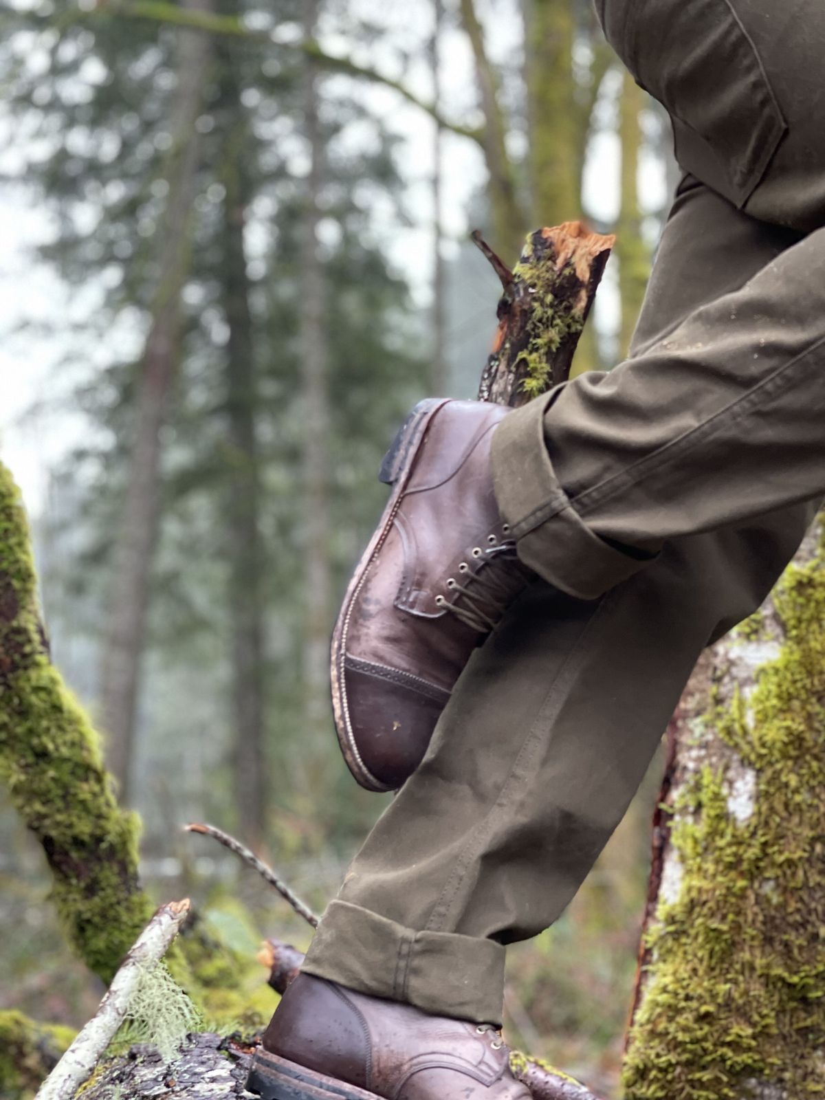 Photo by patinathunderdome on February 4, 2022 of the Viberg Service Boot in Maryam 1071 Port Vitello Calf.