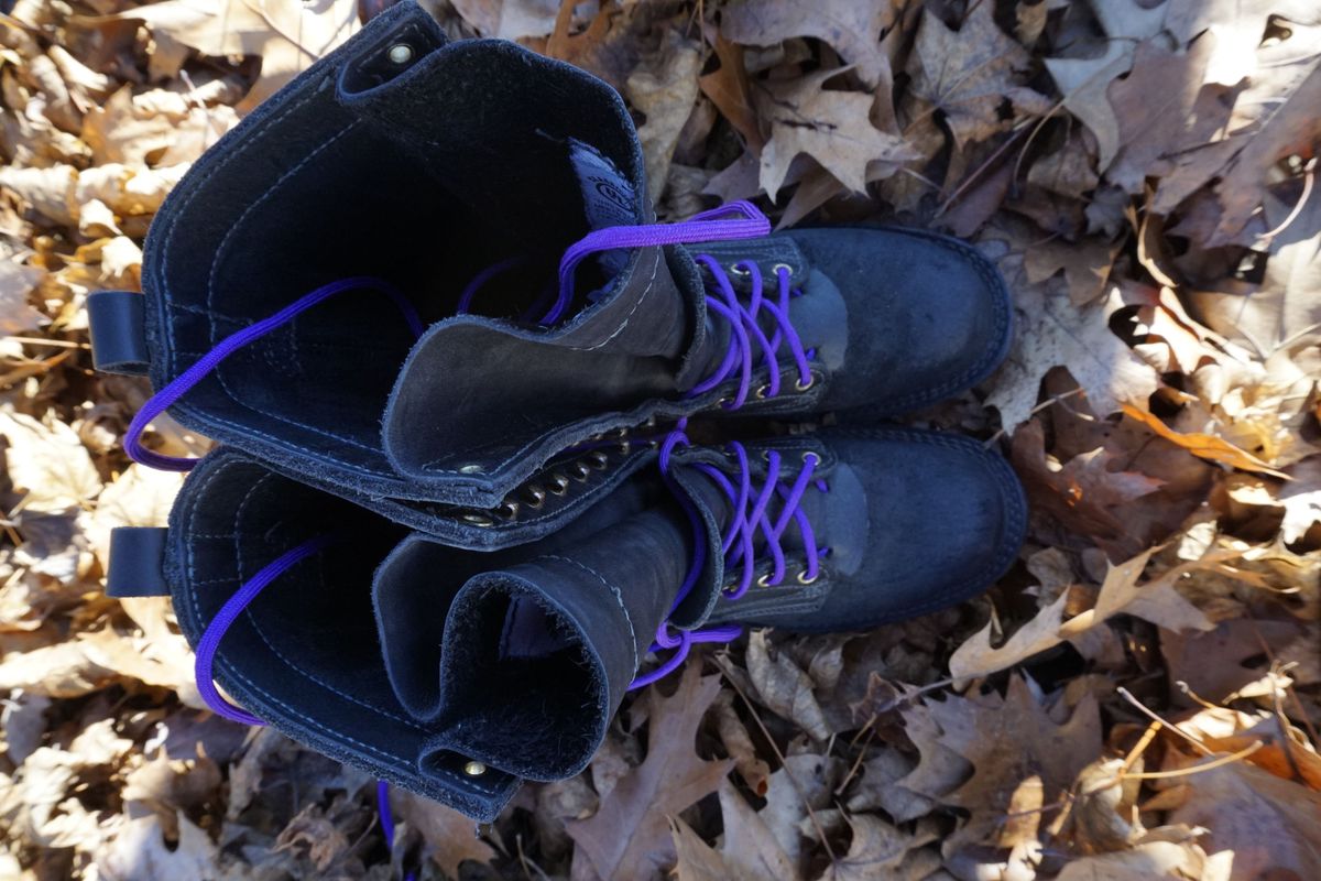 Photo by patinathunderdome on January 5, 2022 of the Nicks Hot Shot in Seidel Black Oil Tan Roughout.