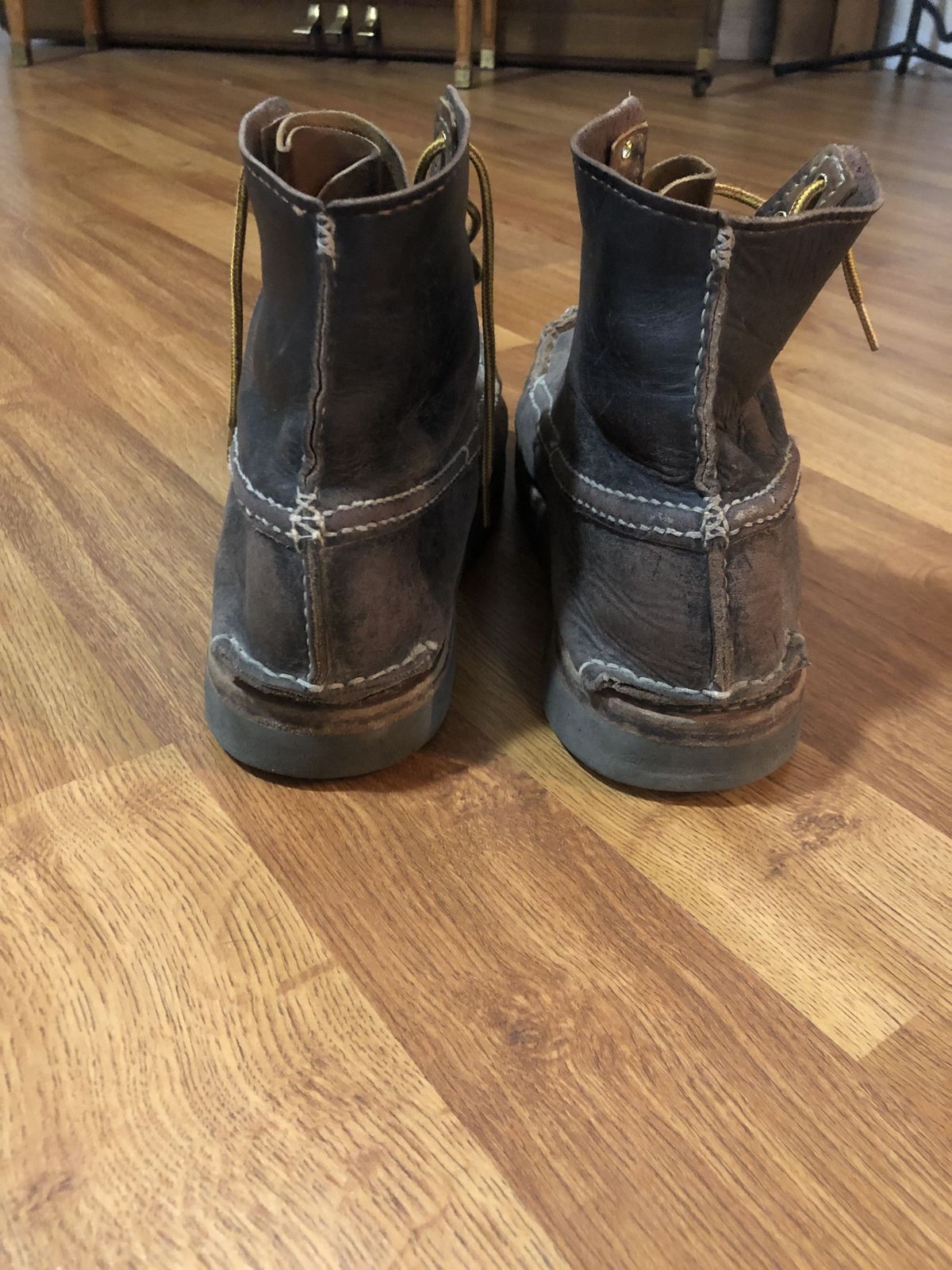 Photo by patinathunderdome on March 6, 2022 of the Self-Made in Horween Dark Brown Latigo.