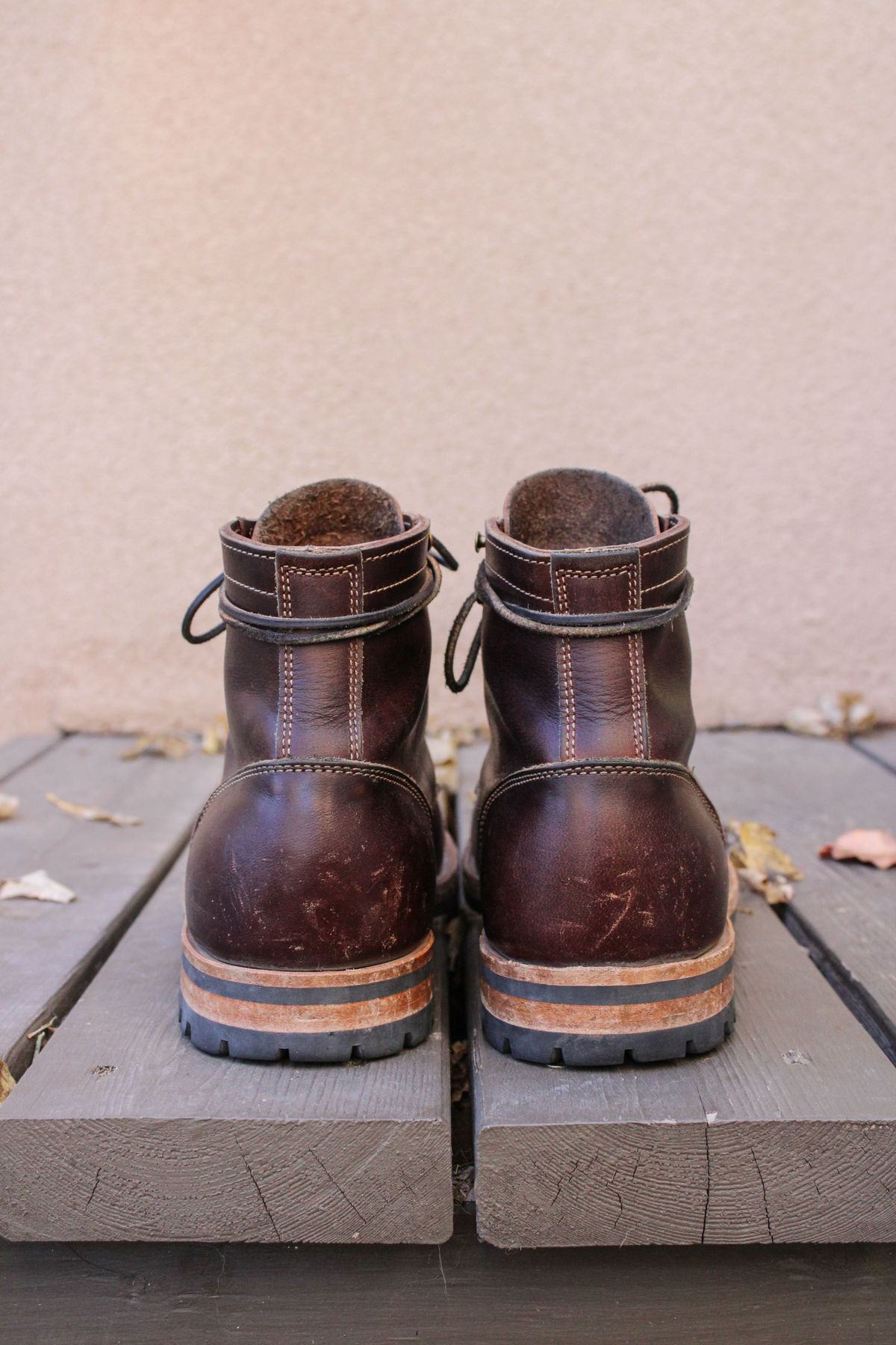 Photo by patinathunderdome on November 5, 2021 of the Truman Service Boot in Seidel Bay Double Shot.