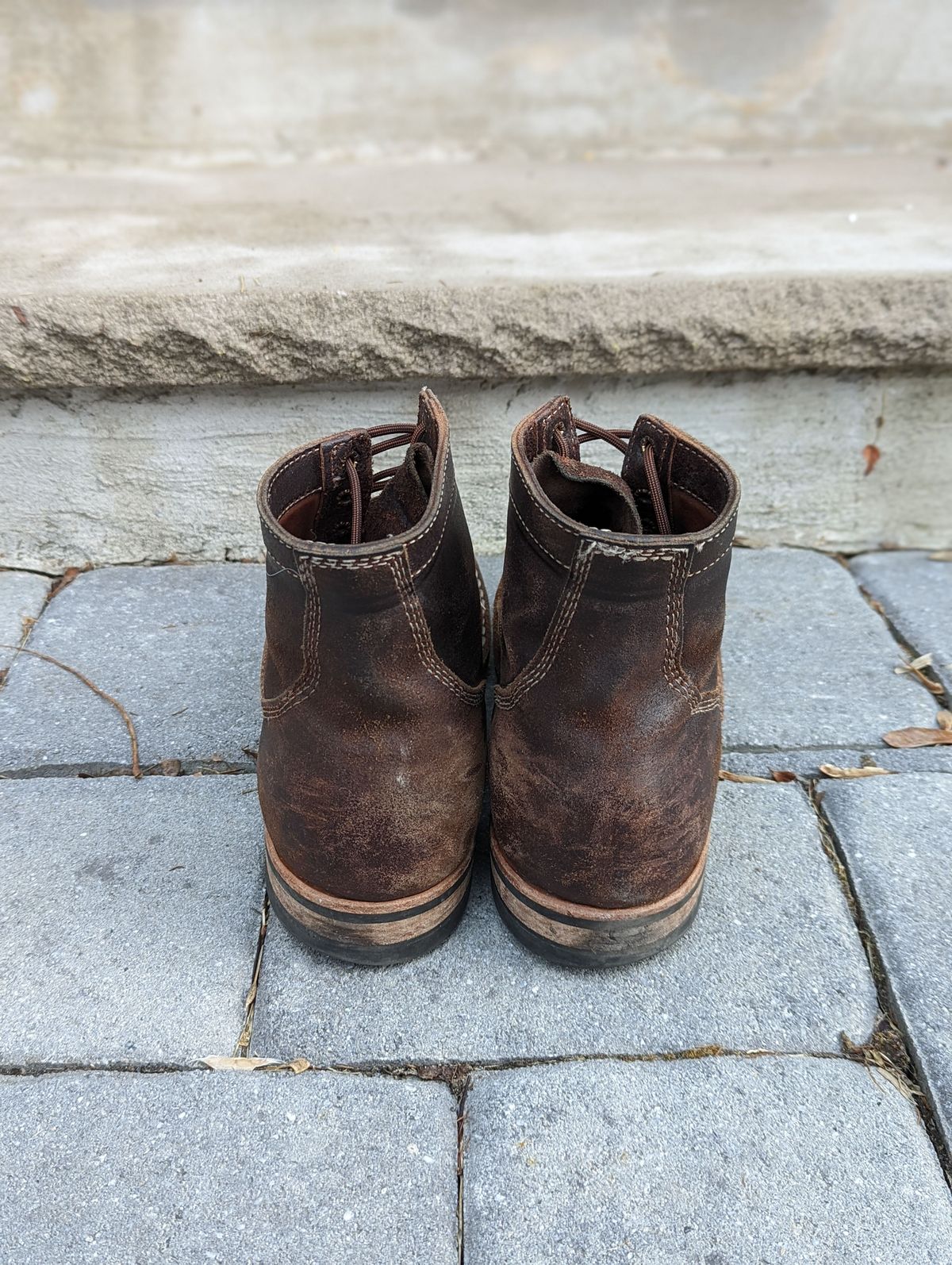 Photo by patinathunderdome on February 5, 2022 of the White's MP-M1TC in Horween Dark Brown Waxed Flesh.