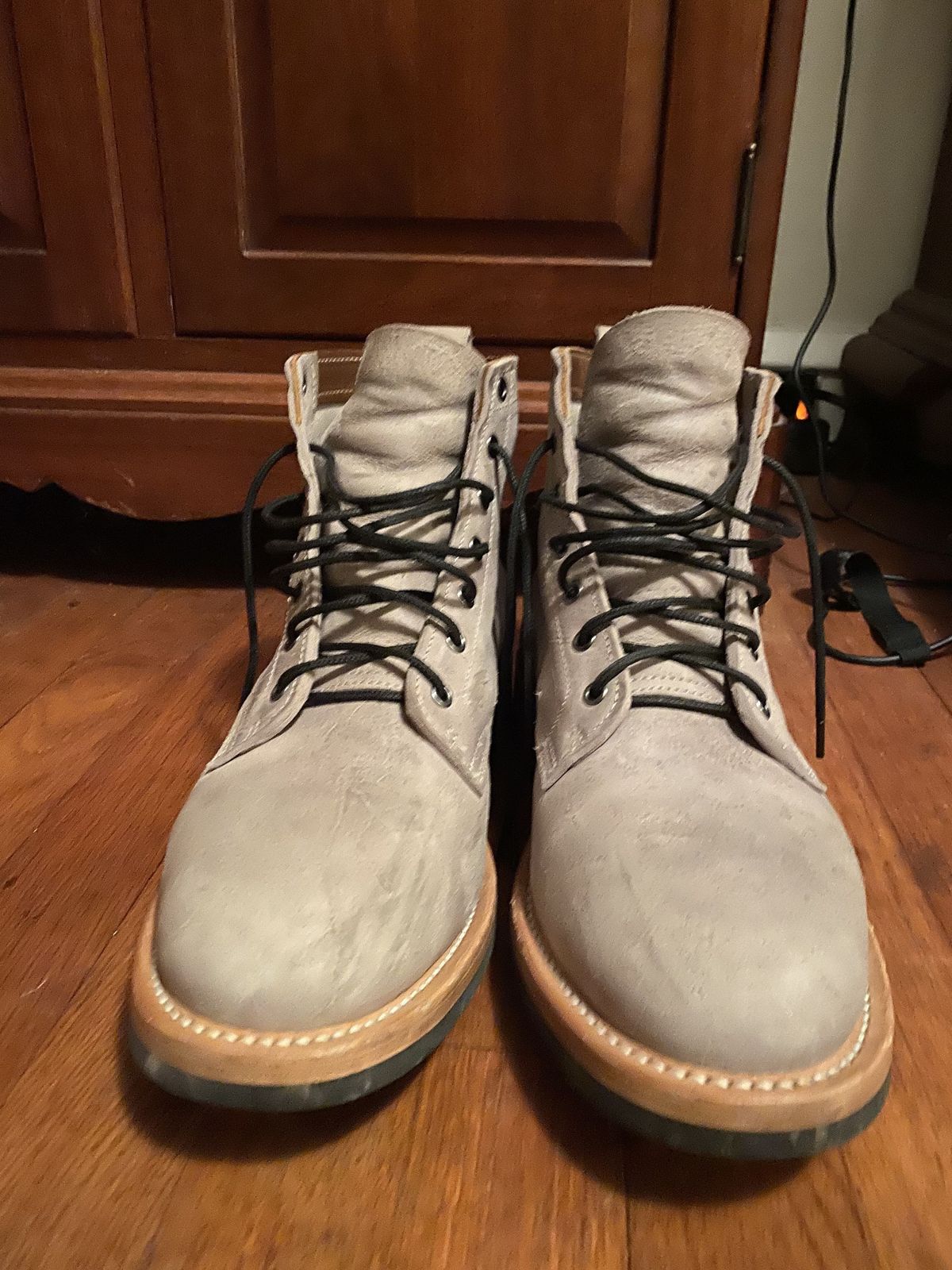 Photo by patinathunderdome on December 1, 2021 of the Truman Service Boot in C.F. Stead Smoke Rambler.