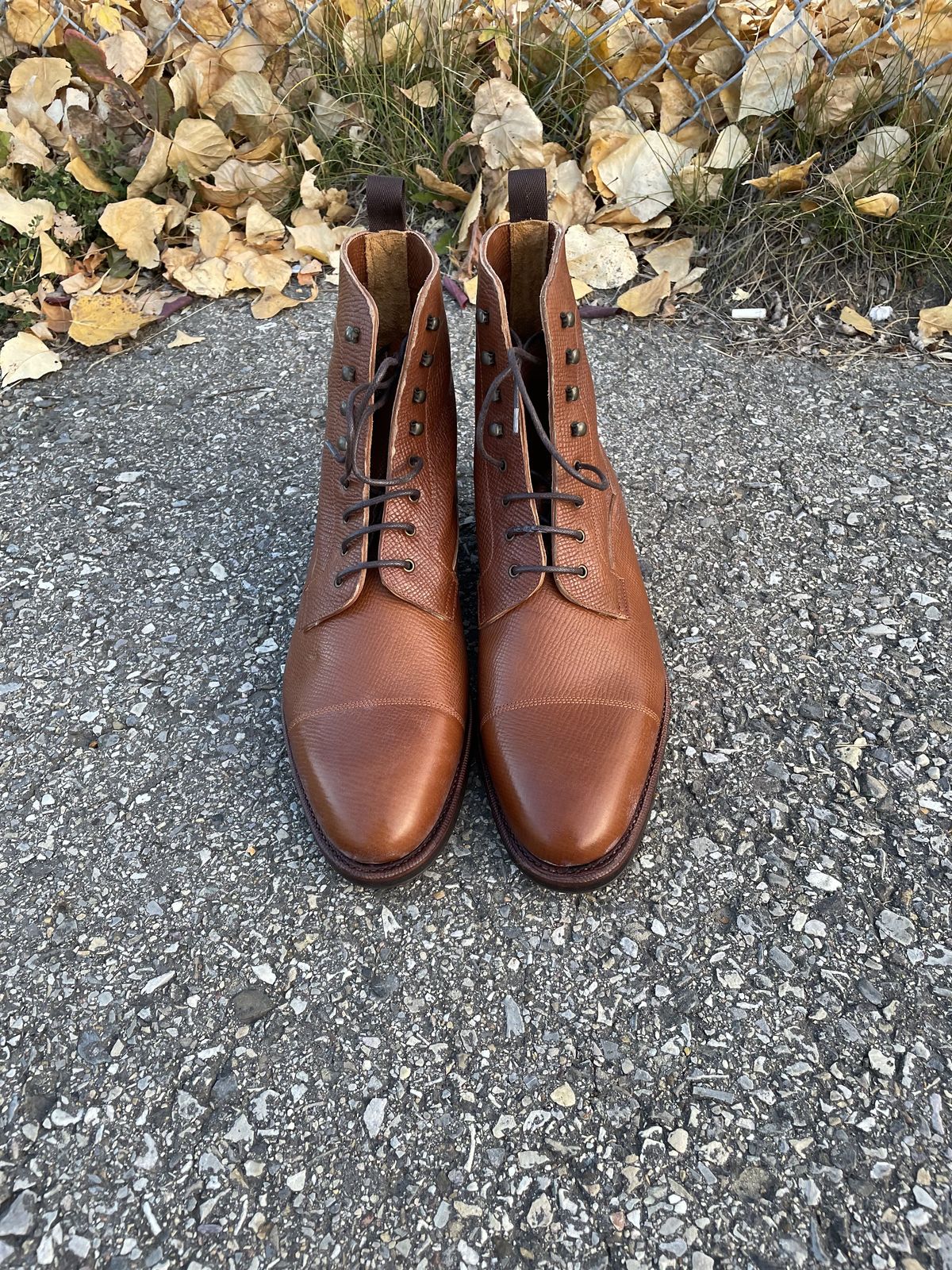 Photo by patinathunderdome on October 1, 2021 of the Meermin Jumper Boot in Tanneries Haas Cognac Utah.