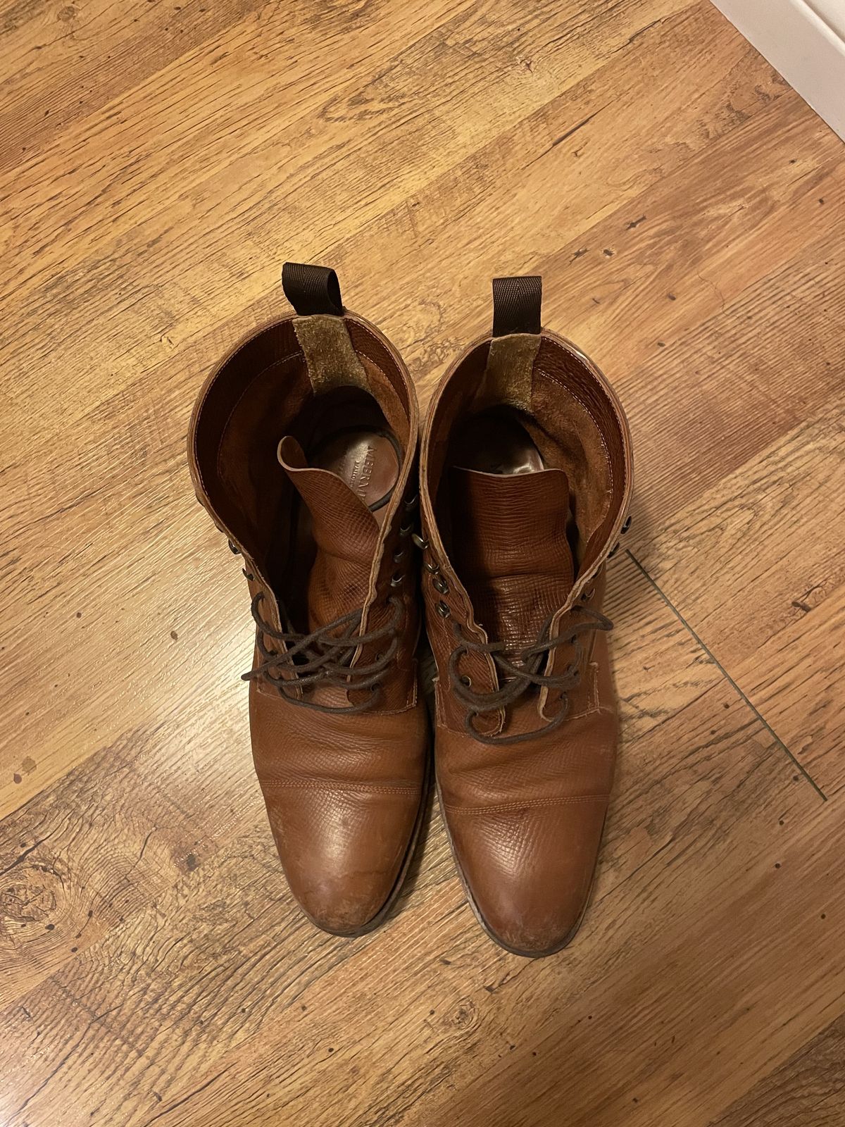 Photo by patinathunderdome on December 6, 2021 of the Meermin Jumper Boot in Tanneries Haas Cognac Utah.
