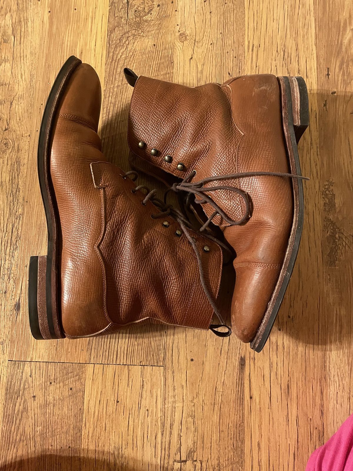 Photo by patinathunderdome on January 6, 2022 of the Meermin Jumper Boot in Tanneries Haas Cognac Utah.