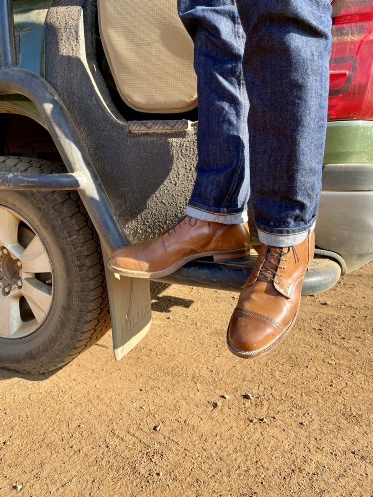 Photo by patinathunderdome on November 2, 2021 of the Viberg Service Boot in Horween Natural Shell Cordovan.