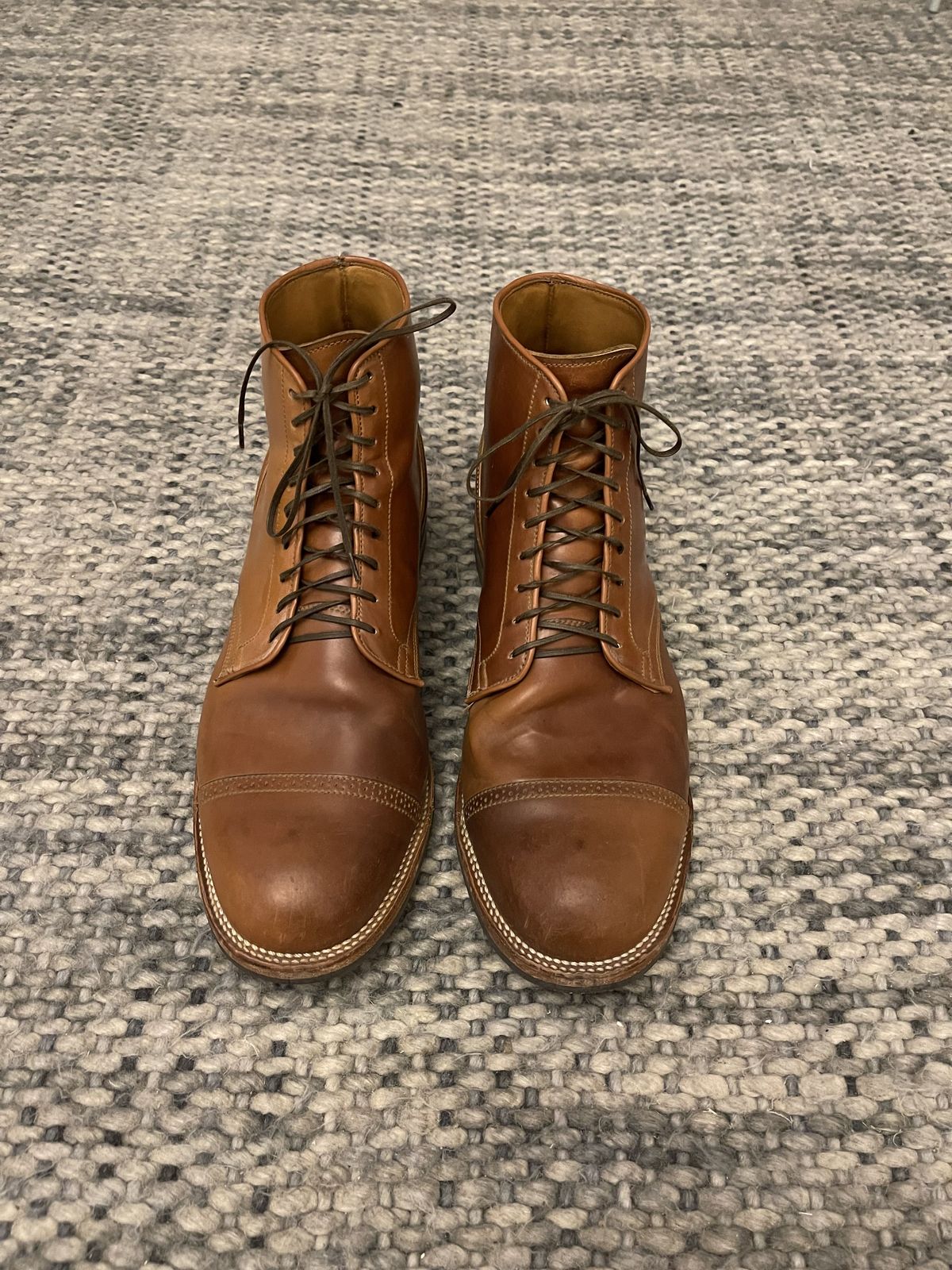 Photo by patinathunderdome on January 5, 2022 of the Viberg Service Boot in Horween Natural Shell Cordovan.
