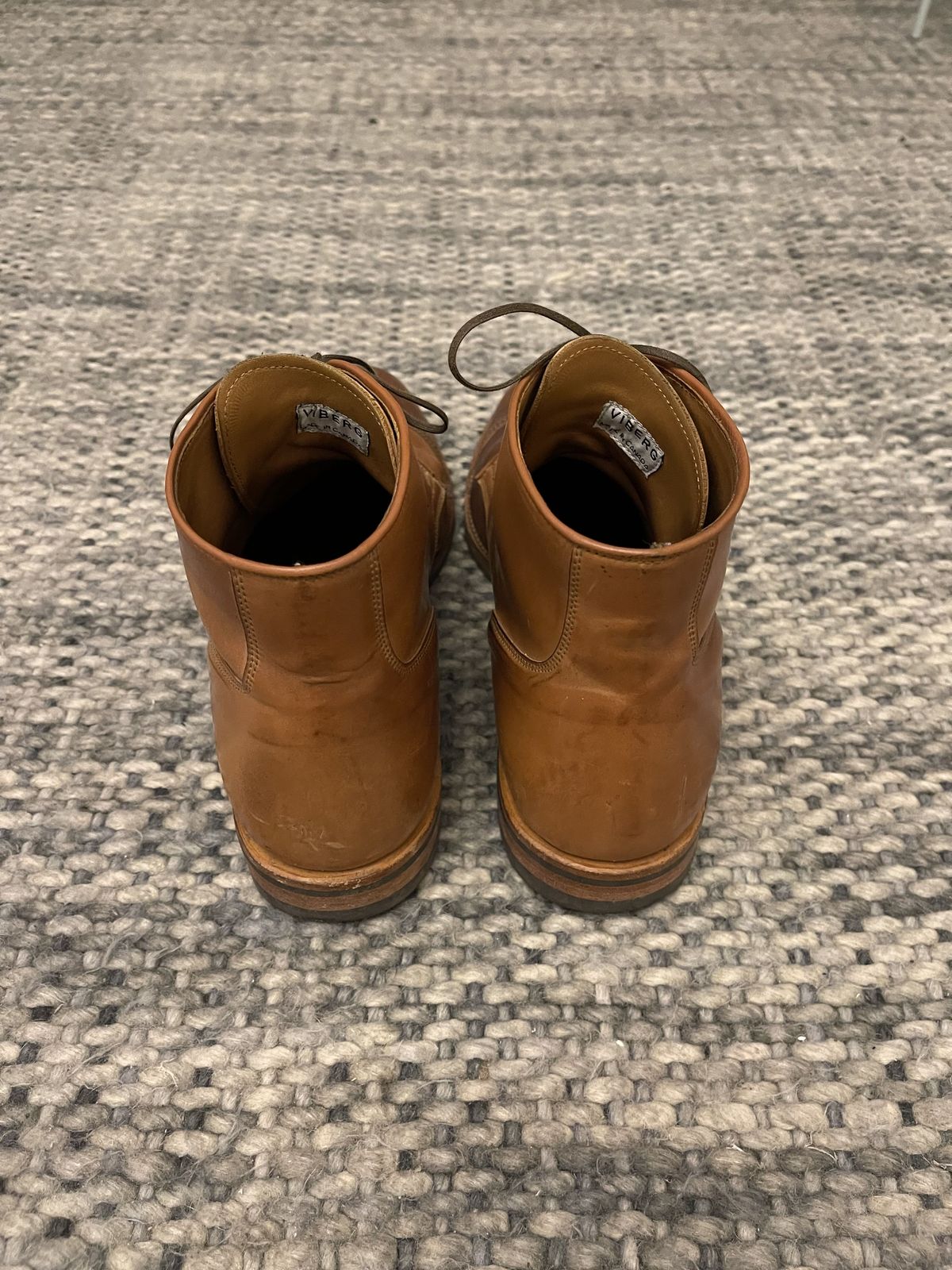 Photo by patinathunderdome on January 5, 2022 of the Viberg Service Boot in Horween Natural Shell Cordovan.