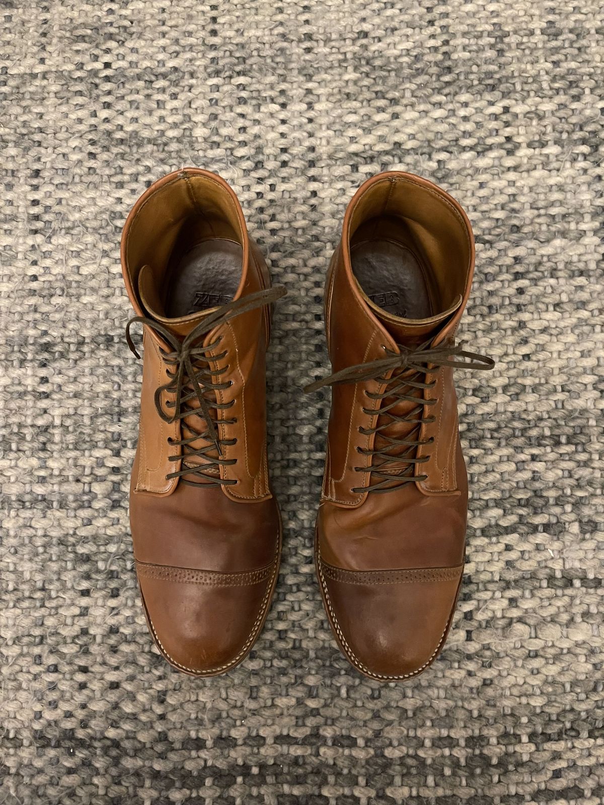 Photo by patinathunderdome on January 5, 2022 of the Viberg Service Boot in Horween Natural Shell Cordovan.