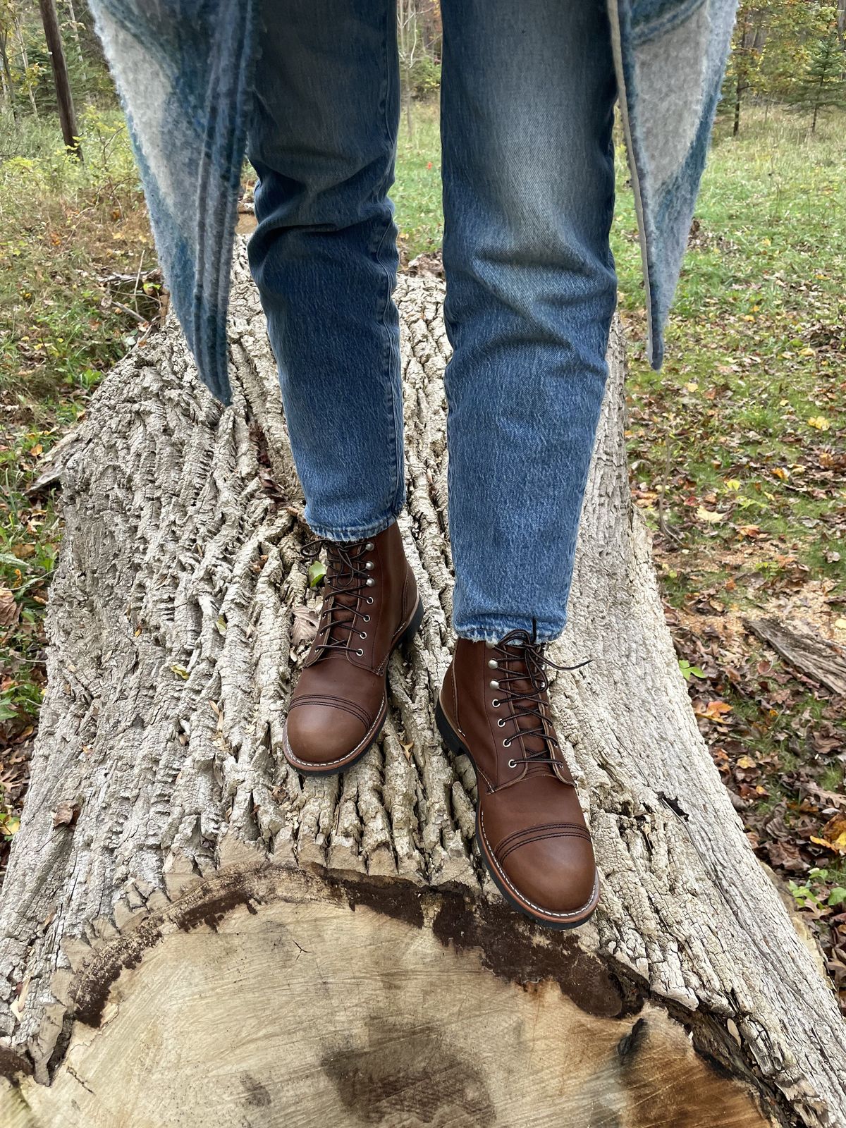 Photo by patinathunderdome on November 2, 2021 of the Red Wing Iron Ranger in S.B. Foot Amber Harness.