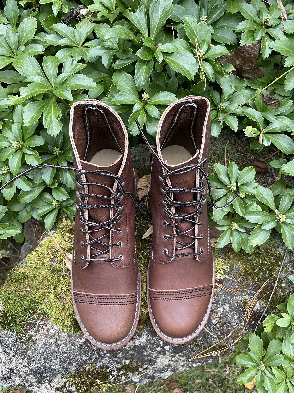 Photo by patinathunderdome on November 2, 2021 of the Red Wing Iron Ranger in S.B. Foot Amber Harness.