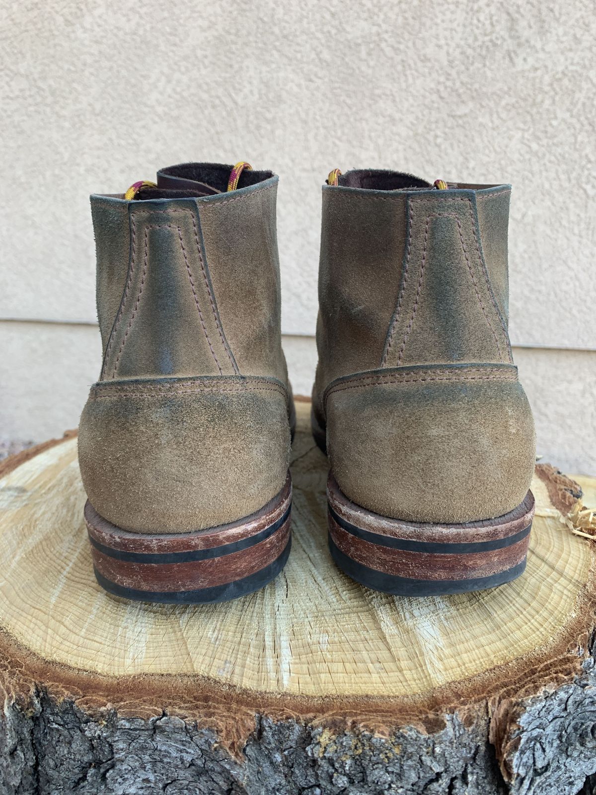 Photo by patinathunderdome on April 3, 2022 of the Oak Street Bootmakers Storm Boot in Horween Natural Chromexcel Roughout.