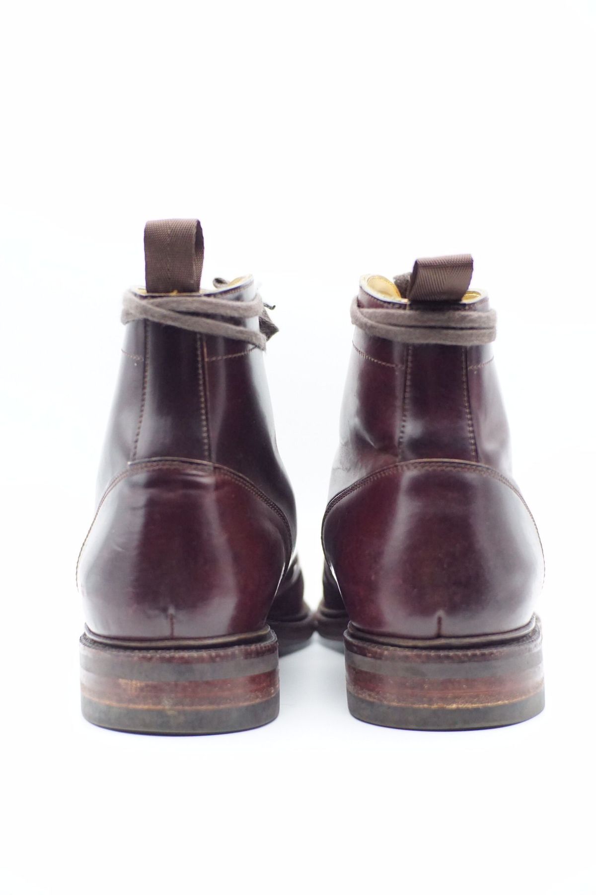 Photo by patinathunderdome on December 5, 2021 of the Meermin Derby Boot in Horween Color 8 Shell Cordovan.