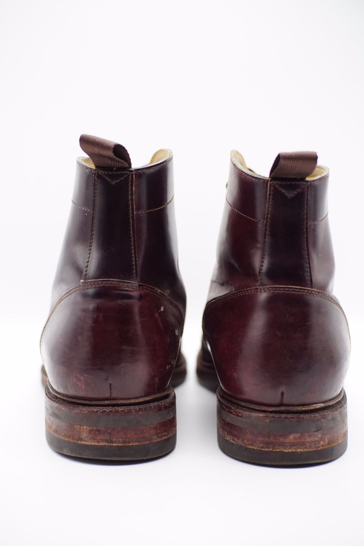 Photo by patinathunderdome on January 6, 2022 of the Meermin Derby Boot in Horween Color 8 Shell Cordovan.
