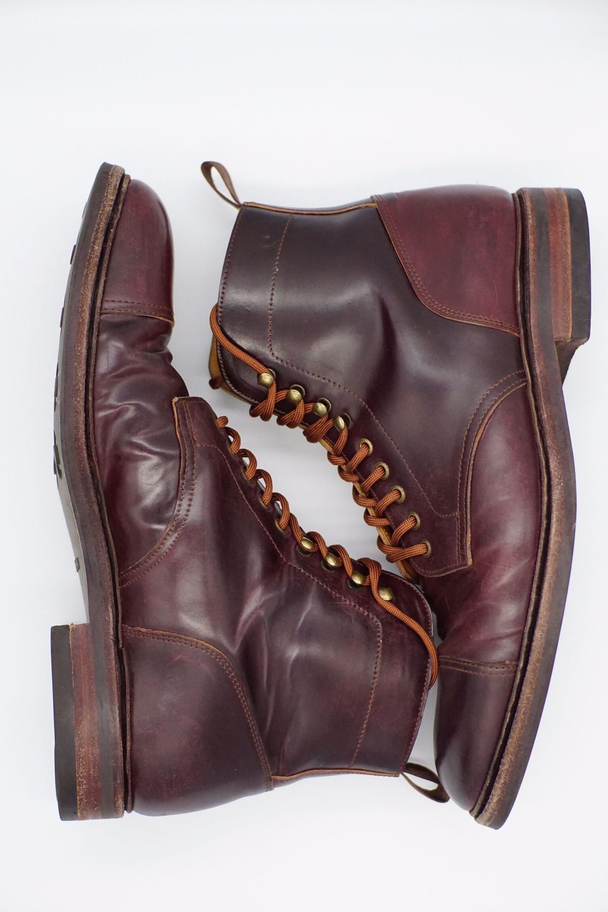 Photo by patinathunderdome on February 3, 2022 of the Meermin Derby Boot in Horween Color 8 Shell Cordovan.