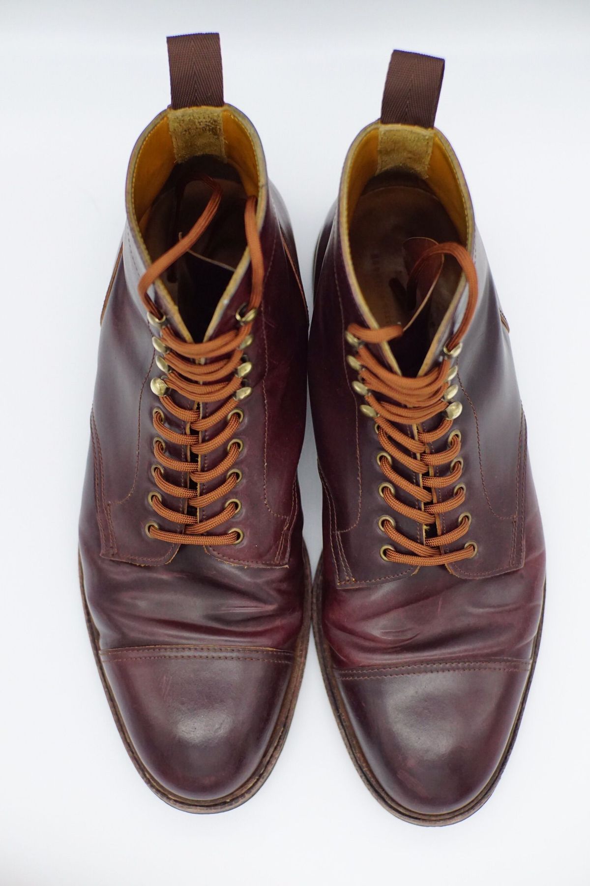Photo by patinathunderdome on February 3, 2022 of the Meermin Derby Boot in Horween Color 8 Shell Cordovan.