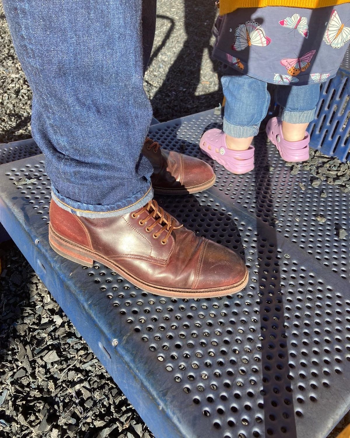 Photo by patinathunderdome on February 3, 2022 of the Meermin Derby Boot in Horween Color 8 Shell Cordovan.