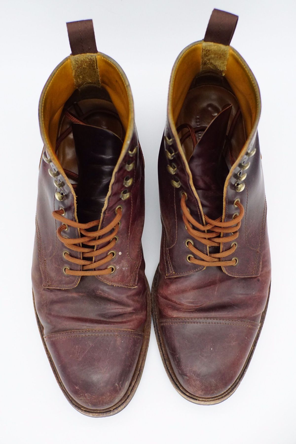 Photo by patinathunderdome on April 3, 2022 of the Meermin Derby Boot in Horween Color 8 Shell Cordovan.