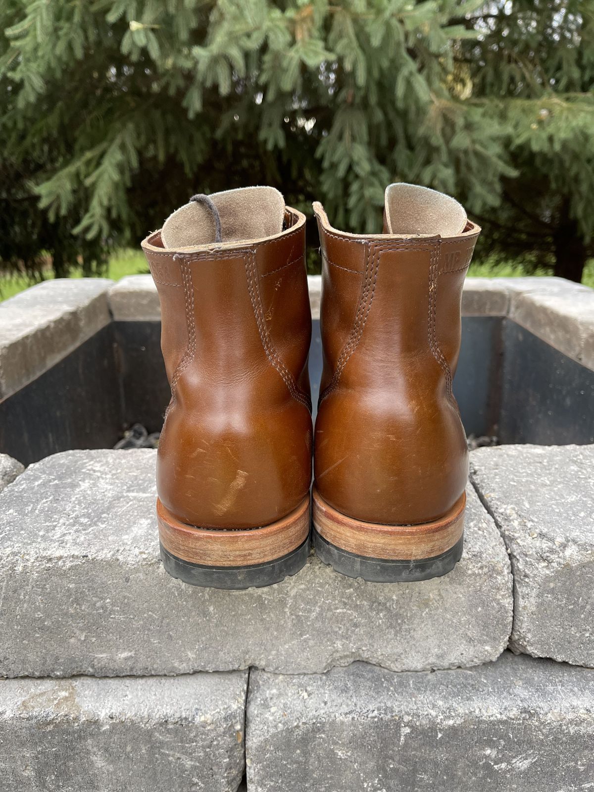 Photo by patinathunderdome on November 1, 2021 of the White's MP-M1TC in Horween British Tan Chromexcel.