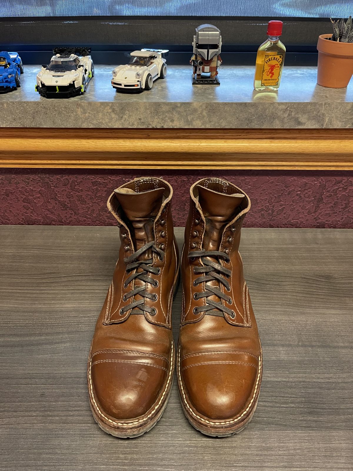 Photo by patinathunderdome on February 3, 2022 of the White's MP-M1TC in Horween British Tan Chromexcel.