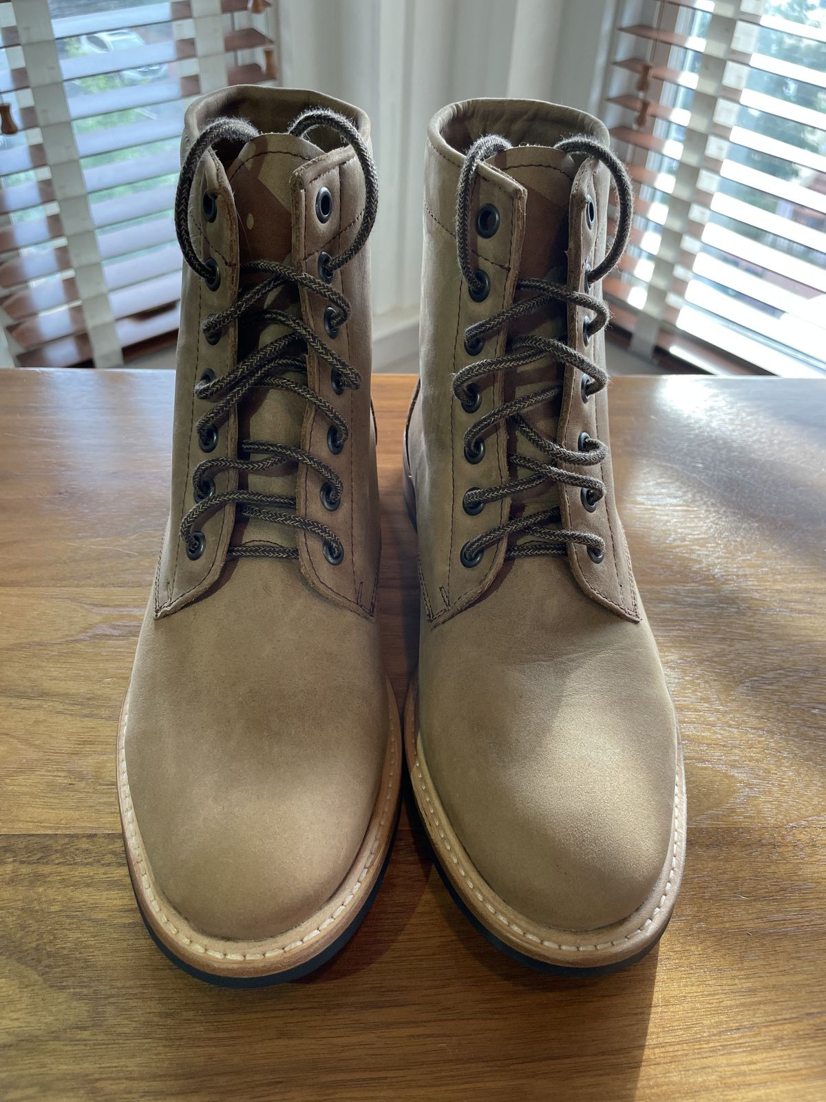 Photo by patinathunderdome on October 3, 2021 of the Nisolo All-Weather Amalia Boot in Tobacco.