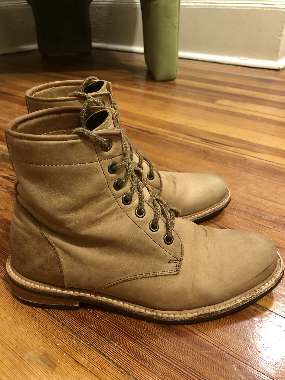Photo by patinathunderdome on January 6, 2022 of the Nisolo All-Weather Amalia Boot in Tobacco.