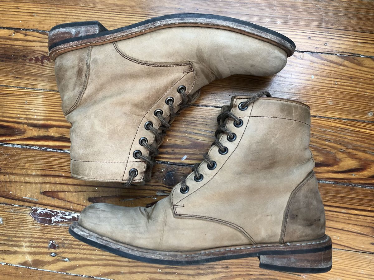 Photo by patinathunderdome on March 5, 2022 of the Nisolo All-Weather Amalia Boot in Tobacco.