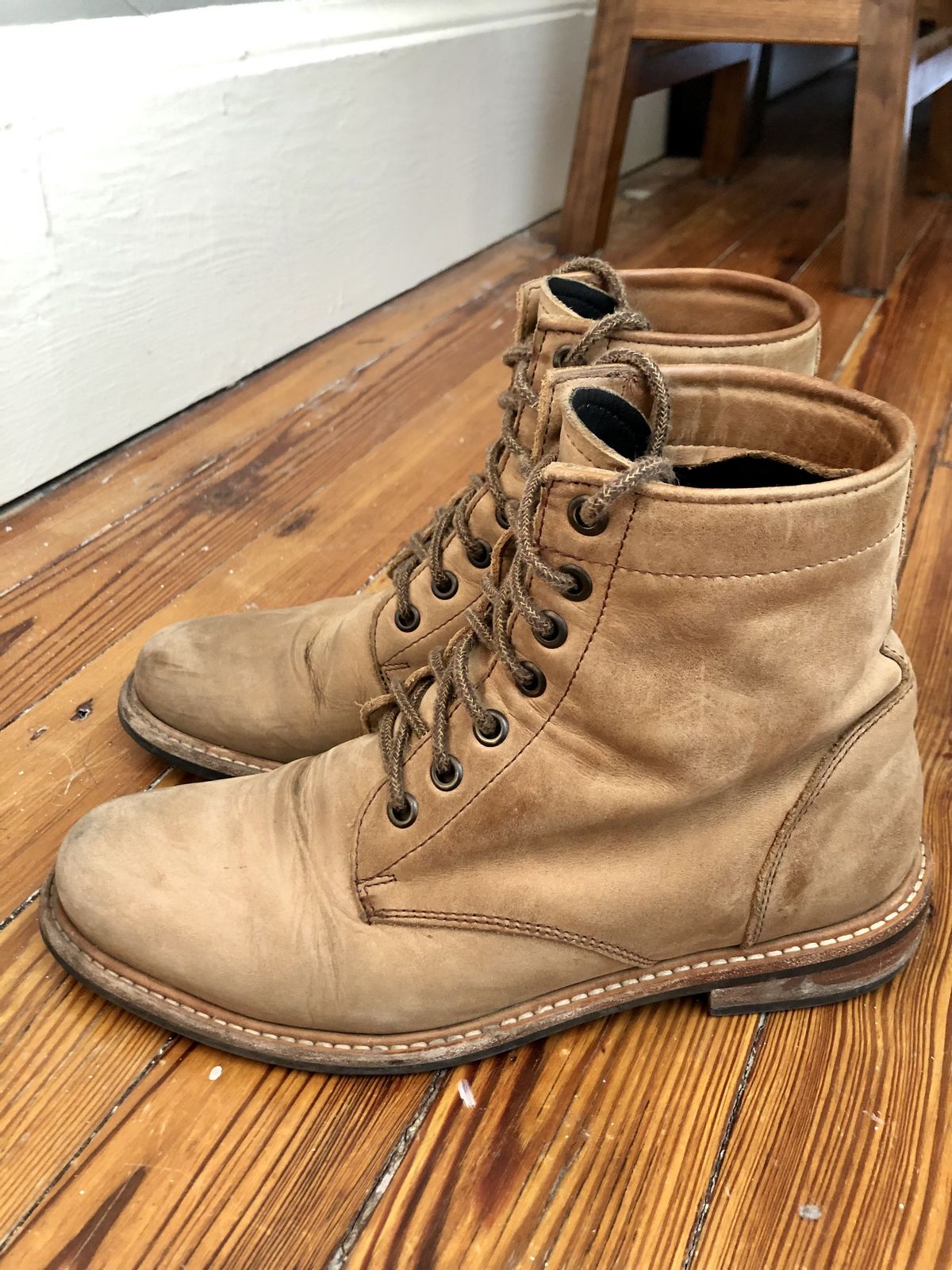 Photo by patinathunderdome on March 5, 2022 of the Nisolo All-Weather Amalia Boot in Tobacco.