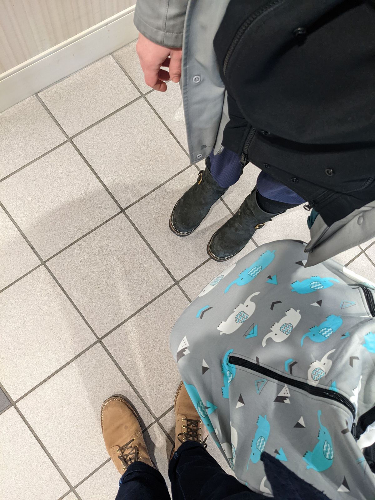Photo by patinathunderdome on February 5, 2022 of the Viberg Engineer in Maryam Black Vitello Calf Nubuck.