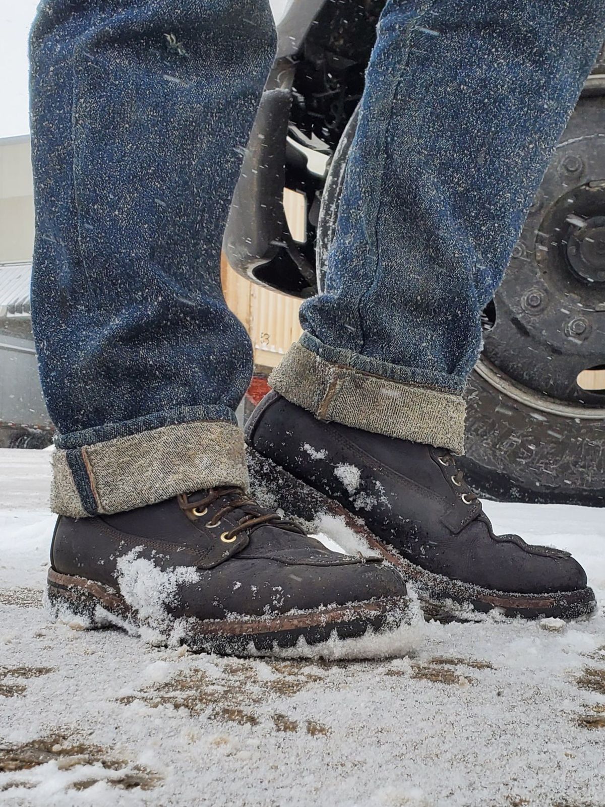 Photo by patinathunderdome on January 5, 2022 of the Truman Gun Boot in C.F. Stead Baltic Kudu.