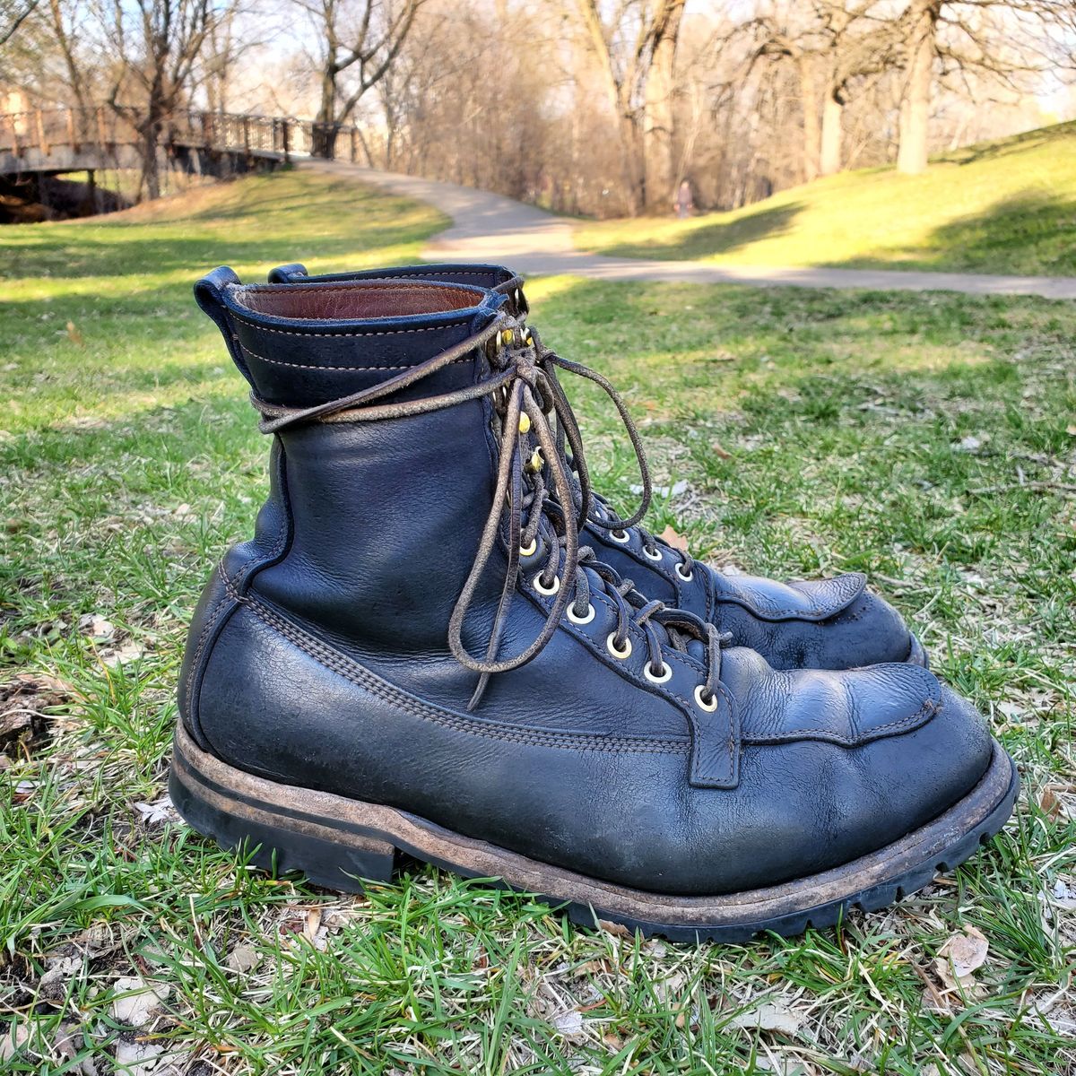 Photo by patinathunderdome on May 6, 2022 of the Truman Gun Boot in C.F. Stead Baltic Kudu.