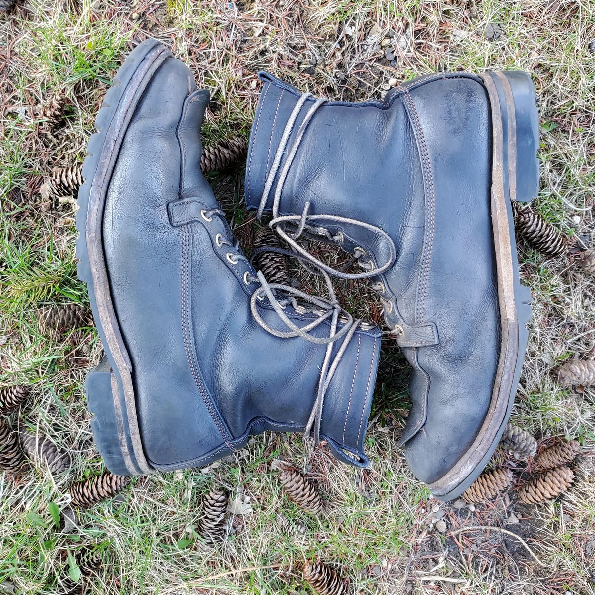 Photo by patinathunderdome on May 6, 2022 of the Truman Gun Boot in C.F. Stead Baltic Kudu.