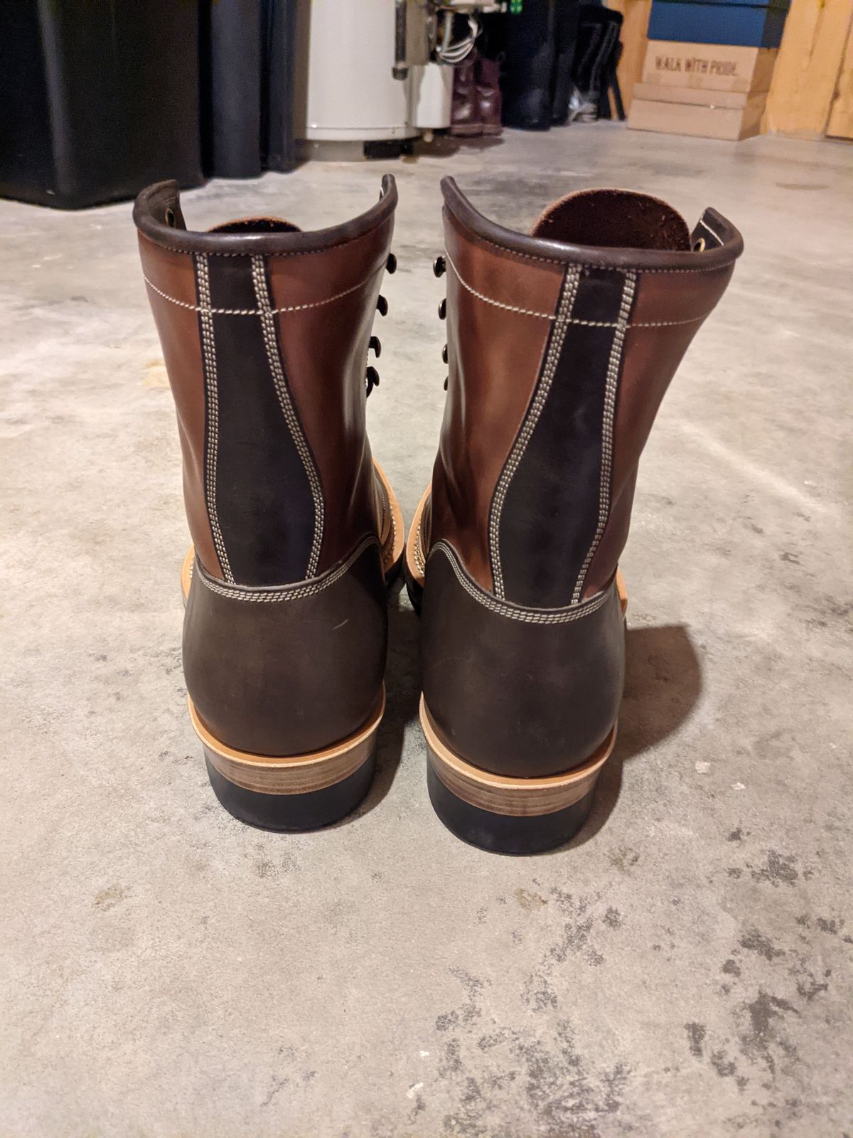 Photo by patinathunderdome on October 2, 2021 of the Onderhoud SVC02 Packer Boot in Maryam Toscanello Horsebutt.