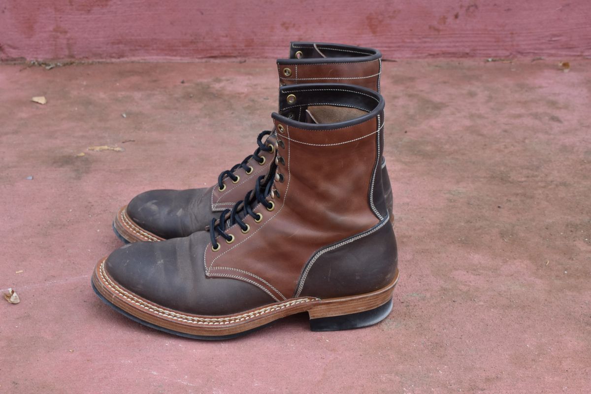 Photo by patinathunderdome on February 4, 2022 of the Onderhoud SVC02 Packer Boot in Maryam Toscanello Horsebutt.