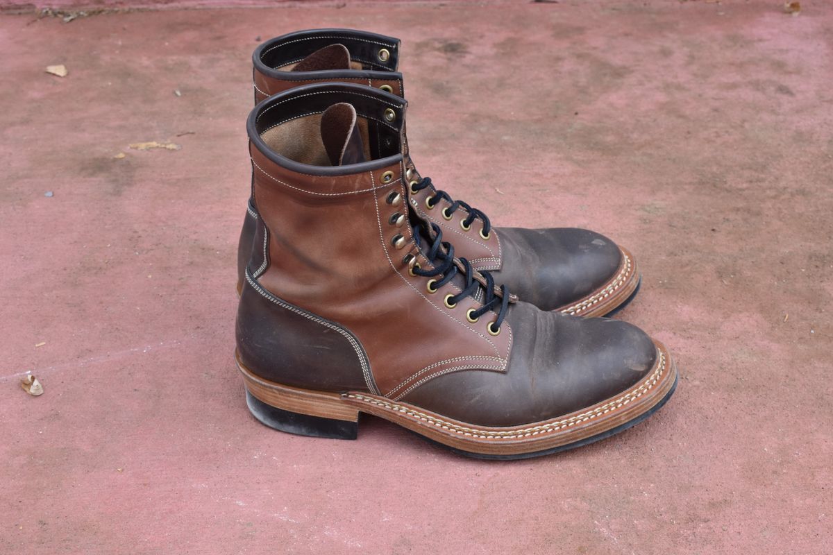Photo by patinathunderdome on February 4, 2022 of the Onderhoud SVC02 Packer Boot in Maryam Toscanello Horsebutt.