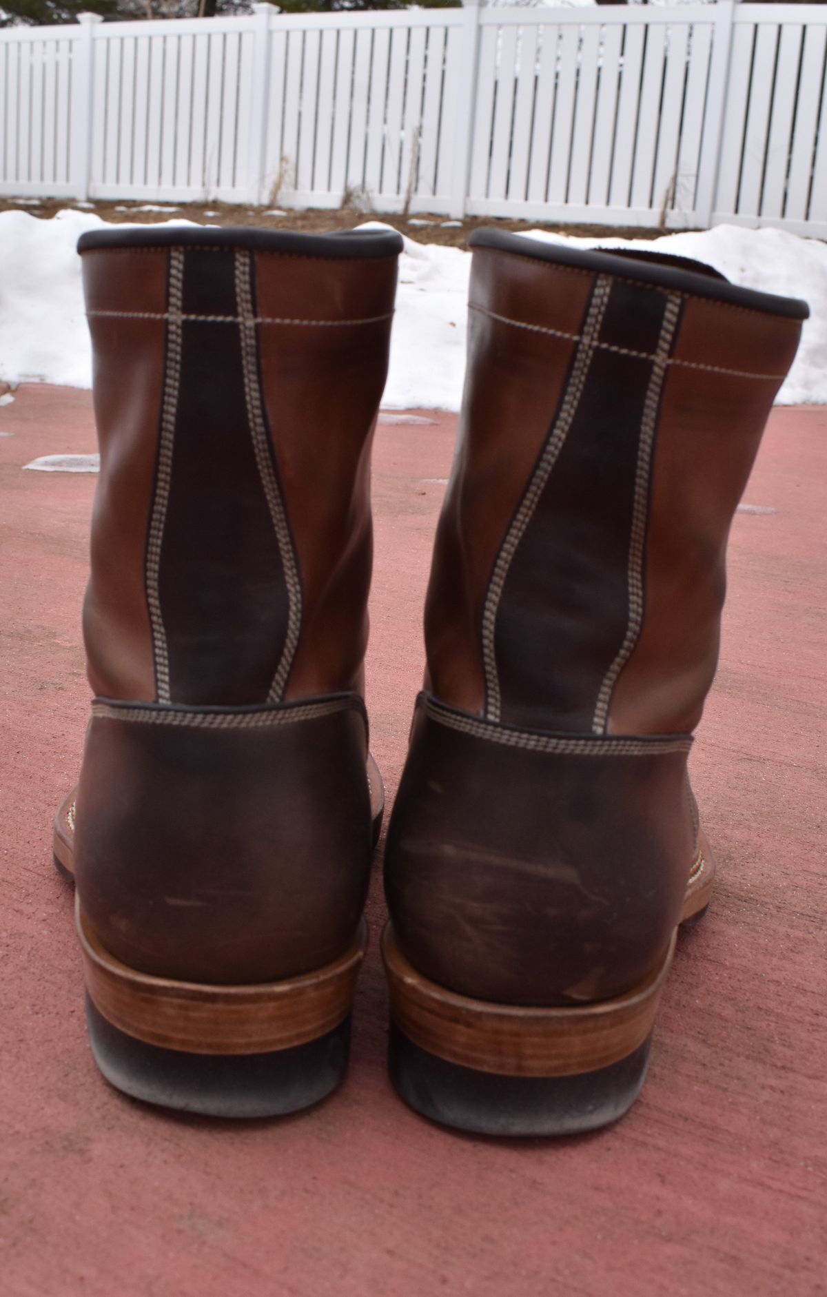 Photo by patinathunderdome on February 4, 2022 of the Onderhoud SVC02 Packer Boot in Maryam Toscanello Horsebutt.