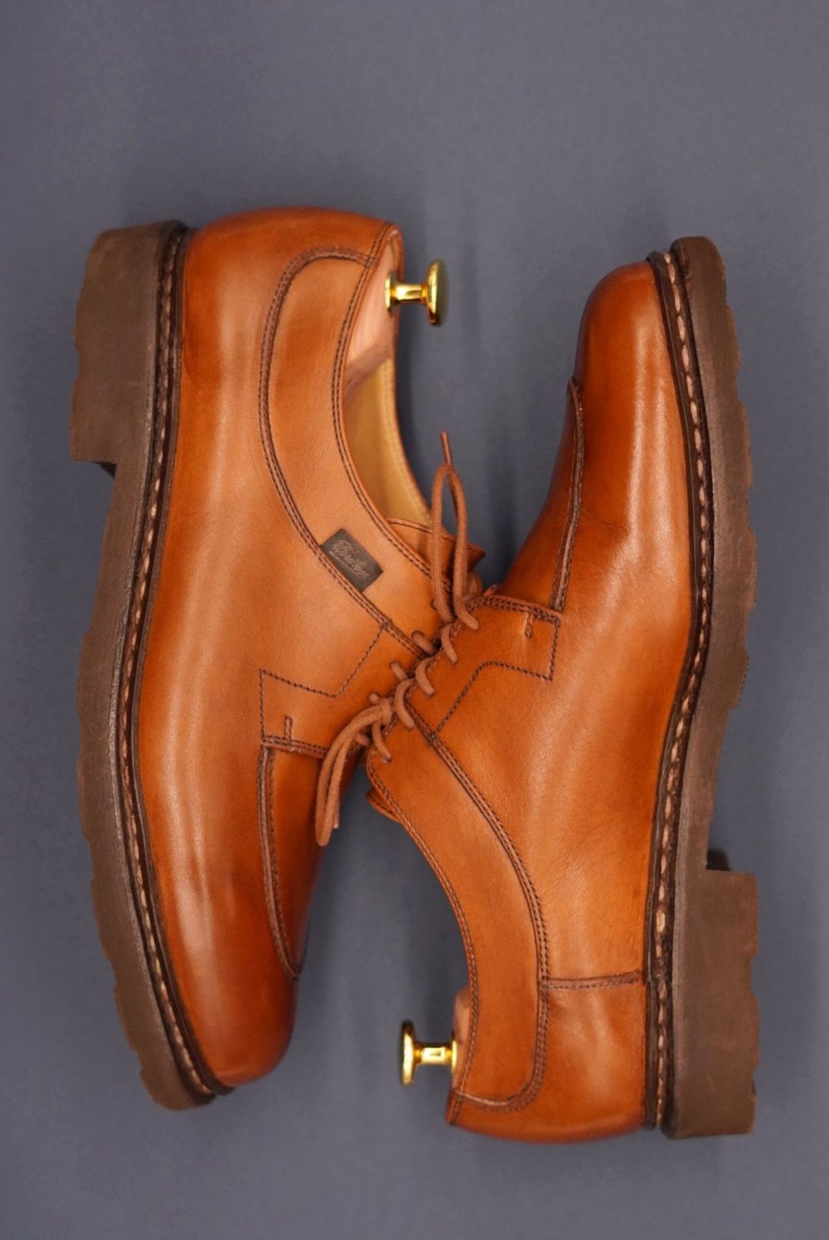 Photo by patinathunderdome on November 3, 2021 of the Paraboot Avignon in Lisse Gold.