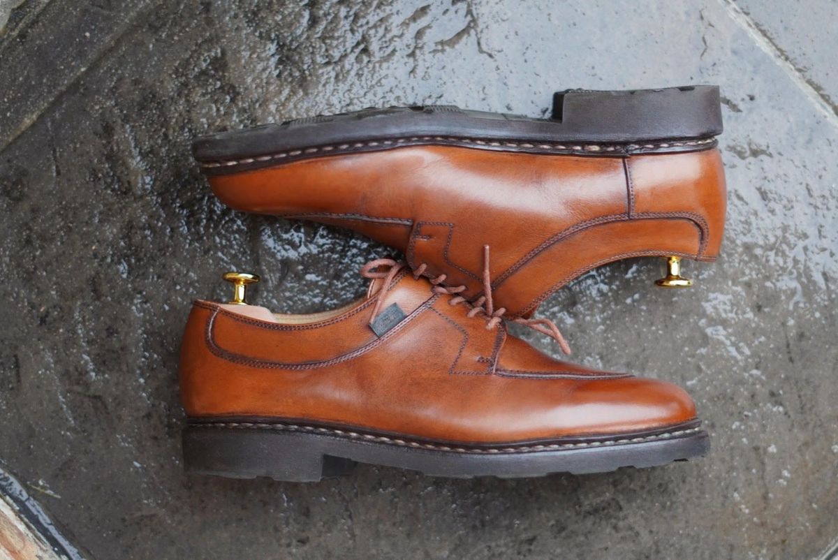 Photo by patinathunderdome on January 4, 2022 of the Paraboot Avignon in Lisse Gold.
