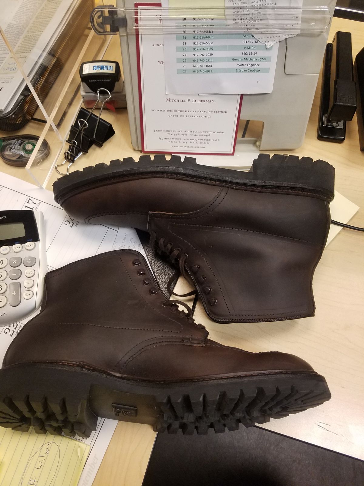 Photo by patinathunderdome on October 3, 2022 of the Alden Indy Boot in Horween Brown Chromexcel.