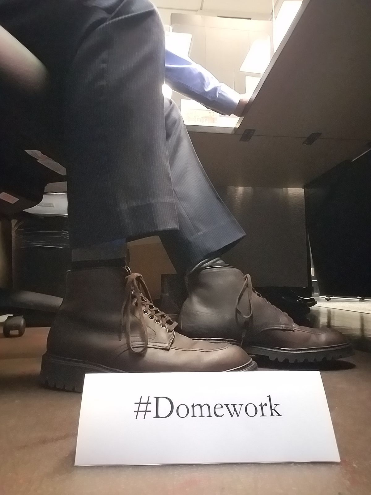 Photo by patinathunderdome on October 3, 2022 of the Alden Indy Boot in Horween Brown Chromexcel.
