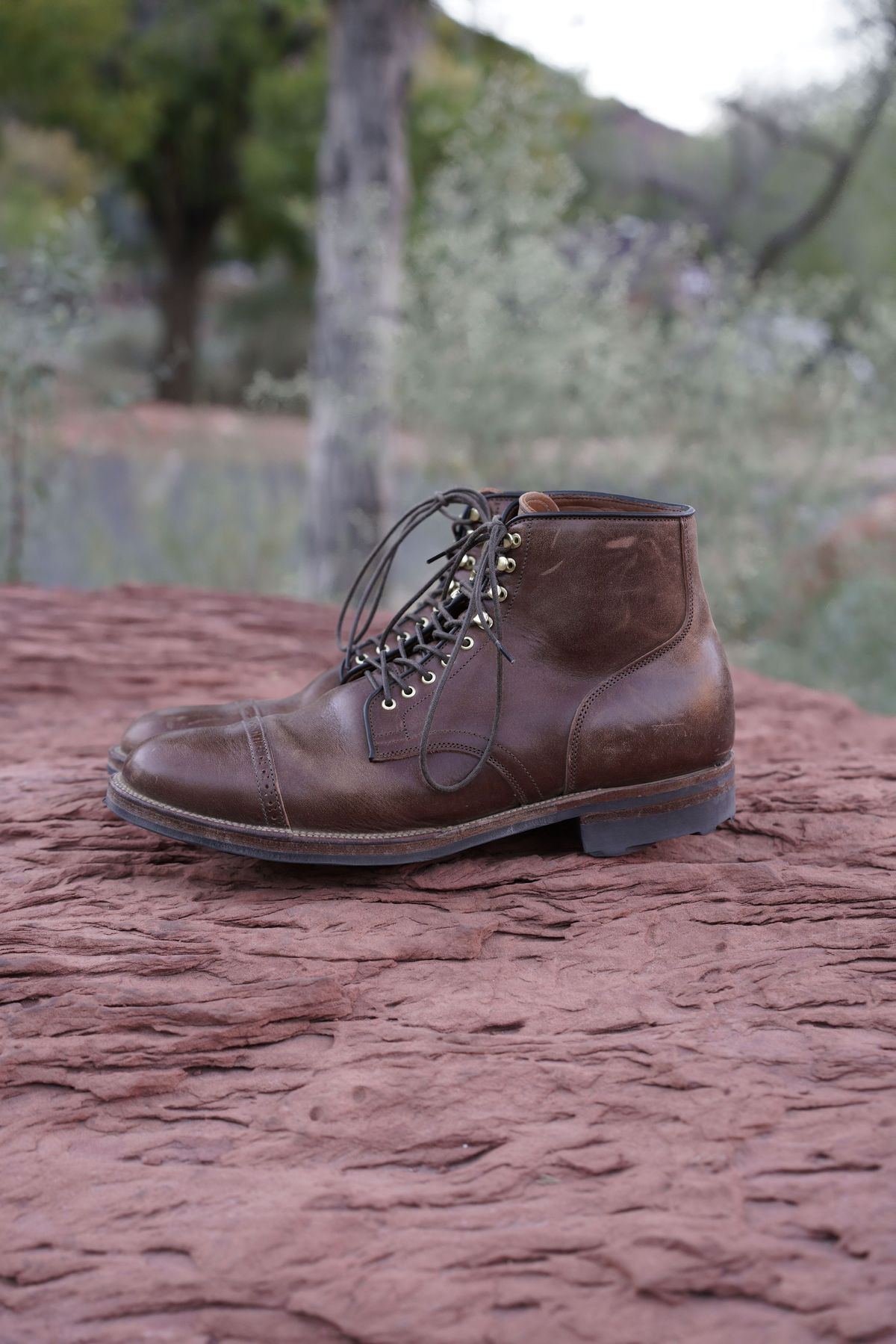 Photo by patinathunderdome on November 6, 2021 of the Viberg Service Boot in Maryam Toscanello TPR Horsebutt.