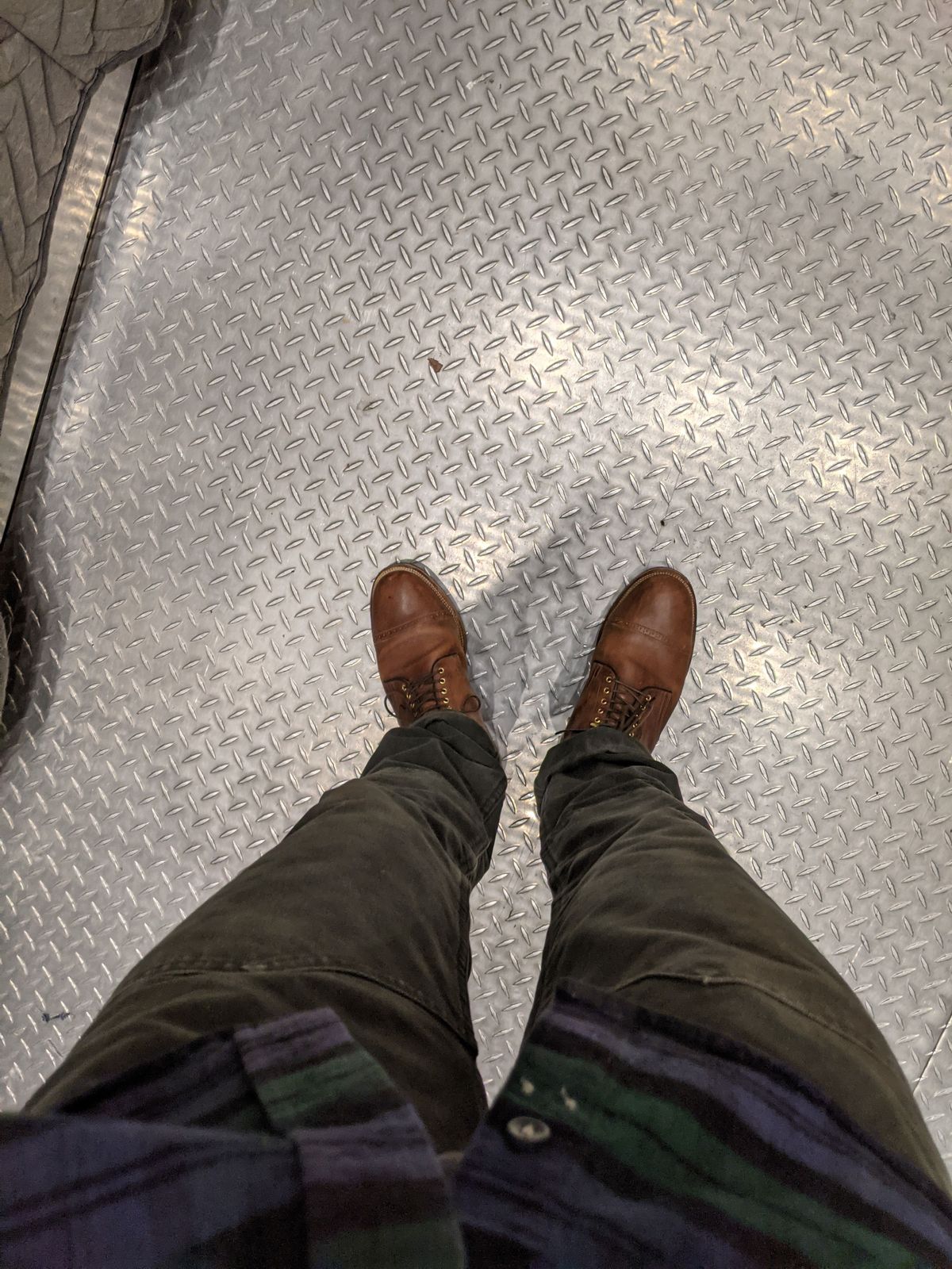 Photo by patinathunderdome on December 5, 2021 of the Viberg Service Boot in Maryam Toscanello TPR Horsebutt.