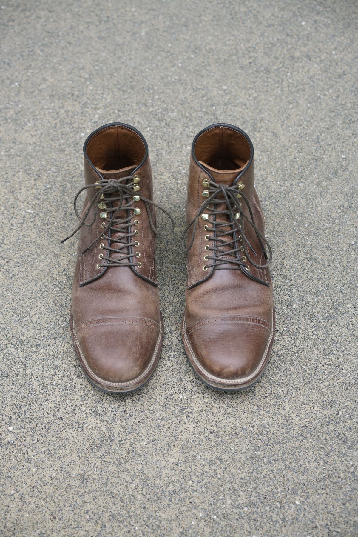 Photo by patinathunderdome on December 5, 2021 of the Viberg Service Boot in Maryam Toscanello TPR Horsebutt.