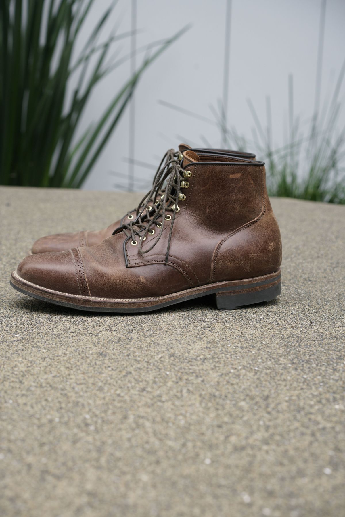 Photo by patinathunderdome on December 5, 2021 of the Viberg Service Boot in Maryam Toscanello TPR Horsebutt.