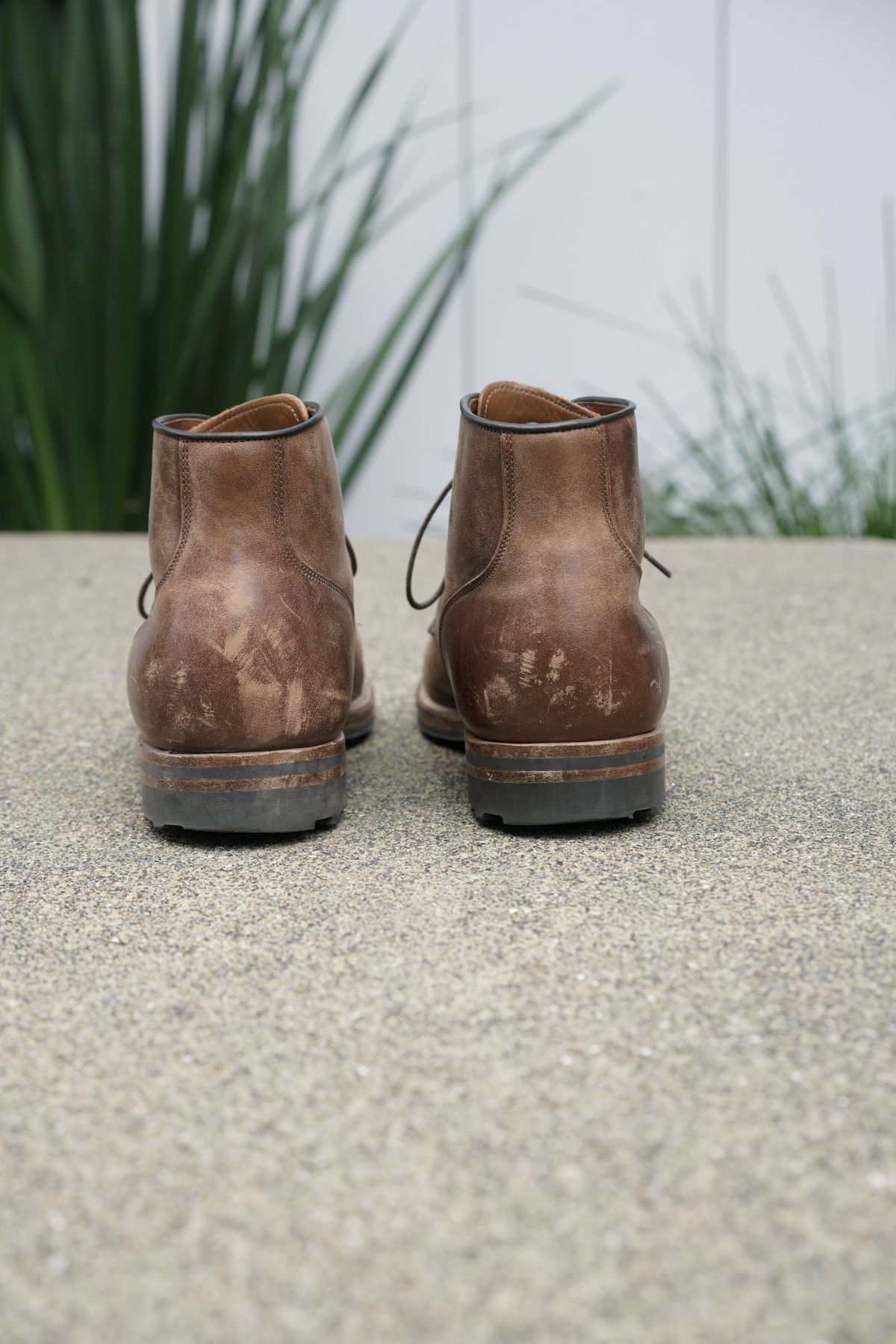 Photo by patinathunderdome on December 5, 2021 of the Viberg Service Boot in Maryam Toscanello TPR Horsebutt.